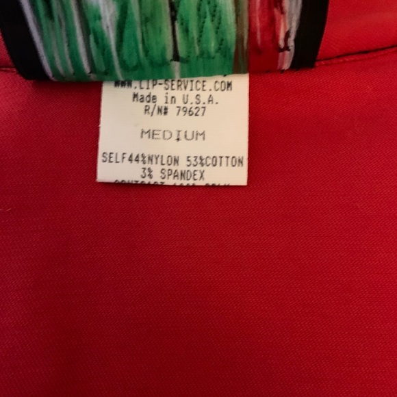 Lip Service vintage 90’s red moto jacket M - Picture 8 of 8